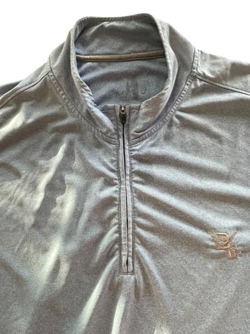 Johnnie O Flex Performance Stretch 1/4 Zip Large Mens Grey Golf Active Pullover
